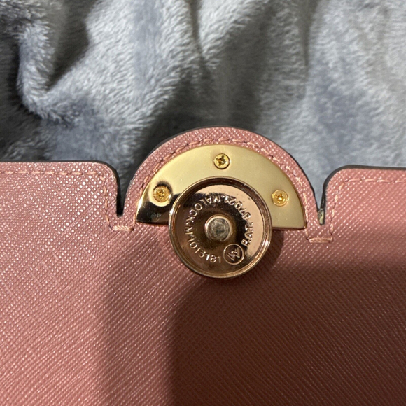 Lovcat Leather Purse Crossbody With Gold Chain & Hardware Pink Mauve - Picture 10 of 11